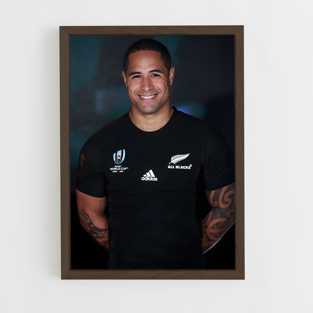Poster Aaron smith engageante – affiche Rugby (vue 5)
